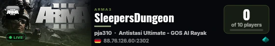 SleepersDungeon live status badge