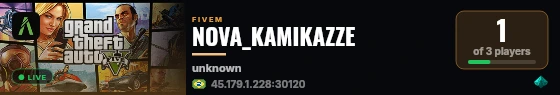 NOVA_KAMIKAZZE live status badge
