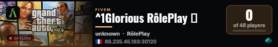 ^1Glorious RôlePlay 💝 live status badge