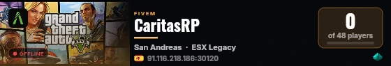 CaritasRP live status badge