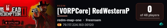 [VORPCore] RedWesternP live status badge