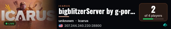 bigblitzerServer by g-portal.com live status badge