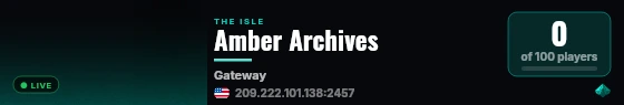 Amber Archives live status badge