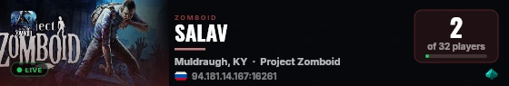 SALAV live status badge