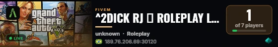 ^2DICK RJ │ ROLEPLAY LIVRE │ INAUGUROU AGORA🌈 live status badge