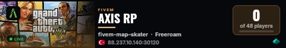 AXIS RP live status badge