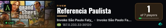 Referencia Paulista live status badge