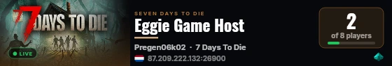 Eggie Game Host live status badge