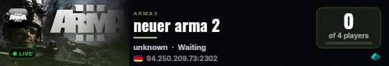 neuer arma 2 live status badge