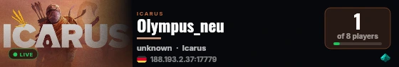 Olympus_neu live status badge