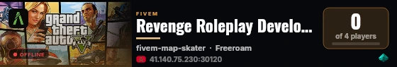Revenge Roleplay Developing </>! live status badge