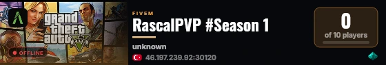 RascalPVP #Season 1 live status badge