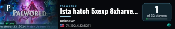 Ista hatch 5xexp 8xharvest 2x capture boosted live status badge