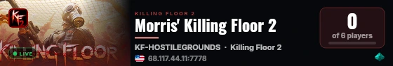 Morris' Killing Floor 2 live status badge