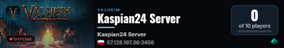 Kaspian24 Server live status badge
