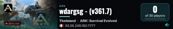 wdargsg - (v361.7) live status badge