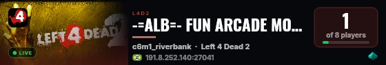 -=ALB=- FUN ARCADE MODE live status badge