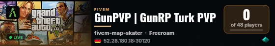 GunPVP | GunRP Turk PVP live status badge