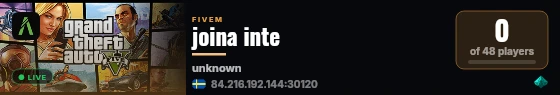 joina inte live status badge