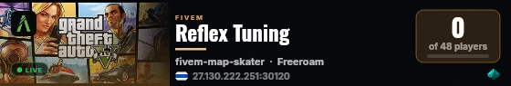 Reflex Tuning live status badge