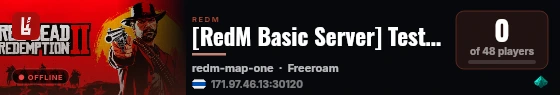 [RedM Basic Server] TestBotServer live status badge