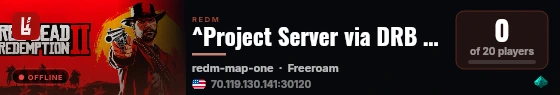 ^Project Server via DRB Studios live status badge