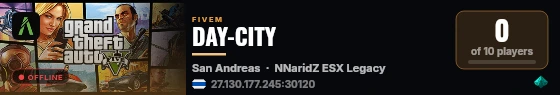 DAY-CITY live status badge