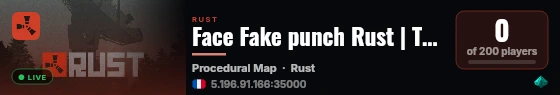 Face Fake punch Rust | Thursday | x1 live status badge