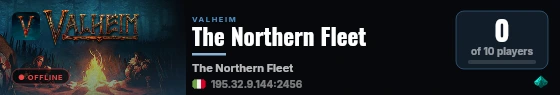 The Northern Fleet live status badge