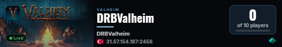 DRBValheim live status badge
