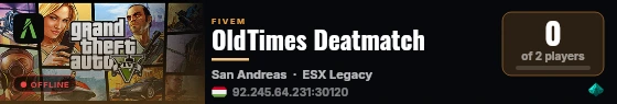 OldTimes Deatmatch live status badge