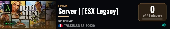 [FiveM Basic Server] Server live status badge