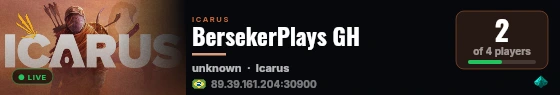 BersekerPlays GH live status badge