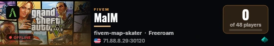 MalM live status badge