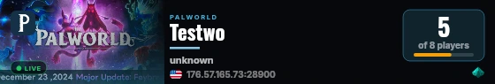 Testwo live status badge