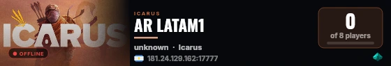 AR LATAM1 live status badge