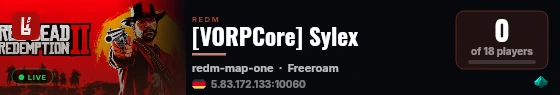[VORPCore] Sylex live status badge