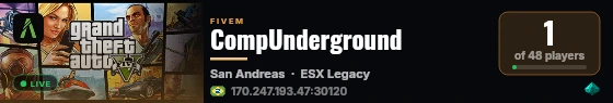 CompUnderground live status badge