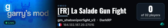 [FR] La Salade Gun Fight live status badge