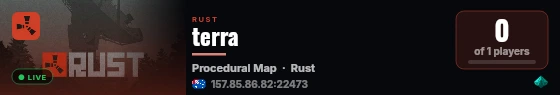 terra live status badge