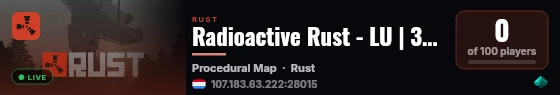 Radioactive Rust - LU | 3x Gather | Slow Decay live status badge