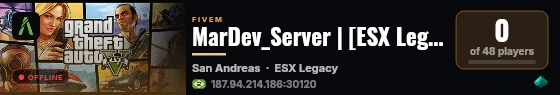 MarDev_Server | [ESX Legacy] live status badge