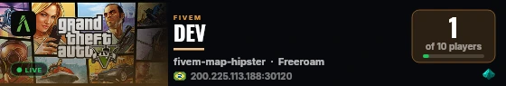 DEV live status badge