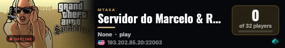 Servidor do Marcelo & Raposa live status badge