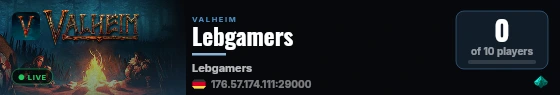 Lebgamers live status badge