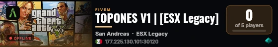 TOPONES V1 | [ESX Legacy] live status badge