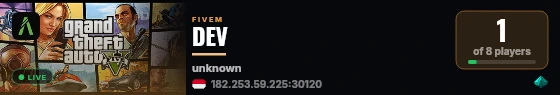 DEV live status badge