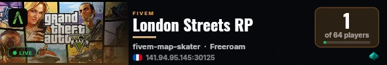 London Streets RP live status badge