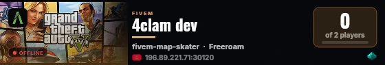 4clam dev live status badge