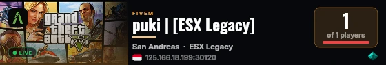 puki | [ESX Legacy] live status badge